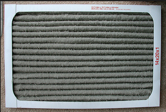 Dirty air filter image.